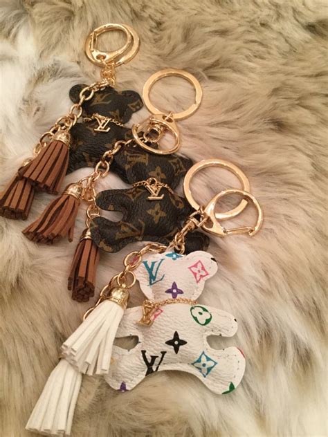 louis vuitton teddy bear keychain.